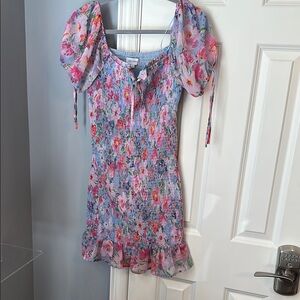Lost + Wander Floral Mini Dress